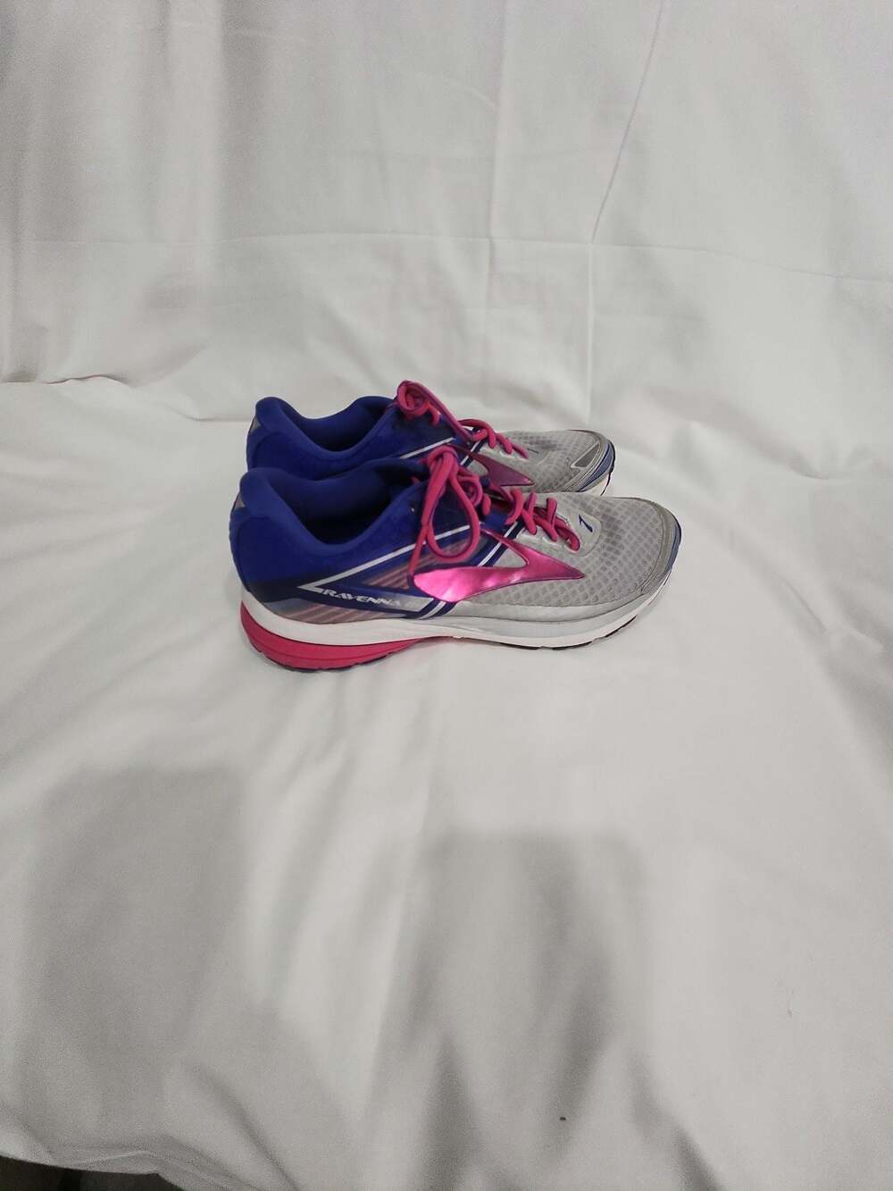 Brooks Ravenna 8 Women's Running Shoes Silver Blue Pink